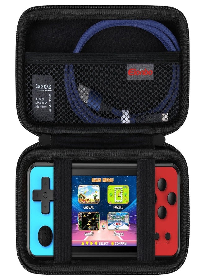 Elonbo Carrying Case for KAVOYI/WELLST·G/TaddToy/Beijue/FAMILY POCKET/CCTU/X-JOYKIDS/GREENCREEK/Beico/GuaiyeyeAP/TEBIYOU Handheld Game Console, Portable Electronic Gaming Player Bag, Black - Image 1